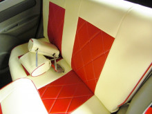 在庫車 PK10 パオ(アルト)シートカバー取付中