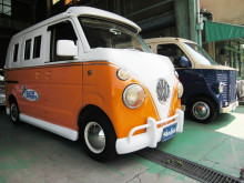 ワーゲンバス＆フレンチバス　イベント会場へ陸送です！