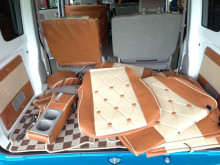 フレンチバス　シートカバー取付！