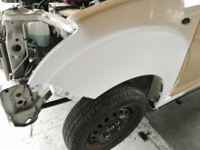 鈴鹿市 F様 パオ(キャロル)下処理作業中です!