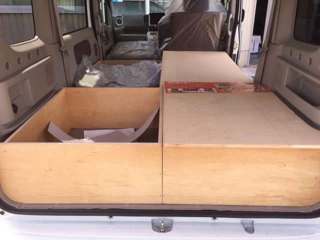 Comfy-Ⅱ　エブリイワゴンベース製作中です！