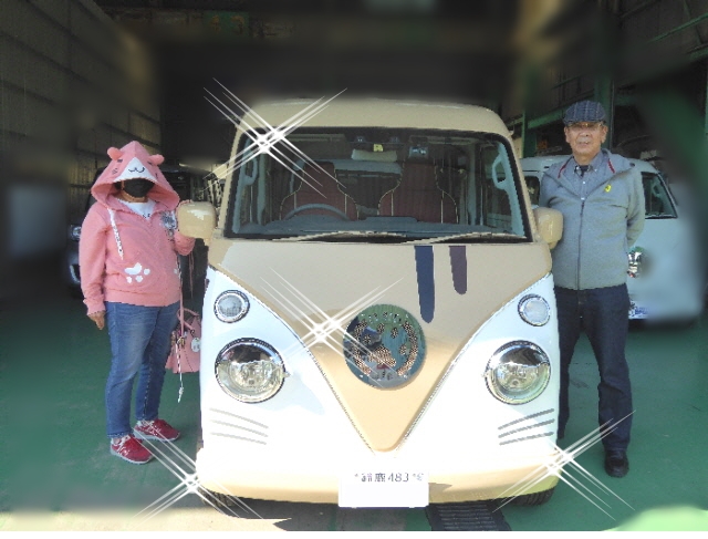 亀山市　Ｋ・Ｋ様　アーリーのご来店納車有難うございました！