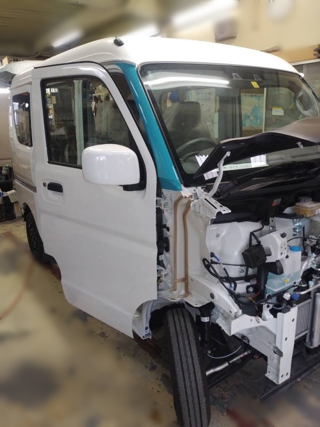 在庫車　タイプ　シェビーのペイント準備中です！