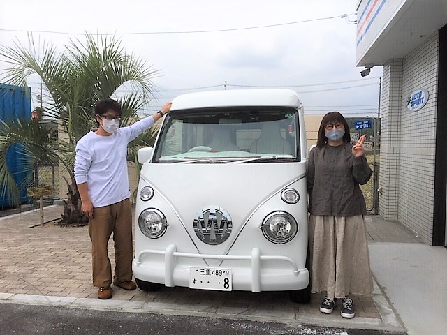 いなべ市　Ｋ・Ｍ様　アーリーのご来店納車有難うございました！