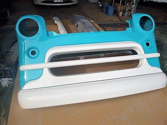 津市　Ｓ・Ｙ様　シェビーのエアロパーツペイント中です！