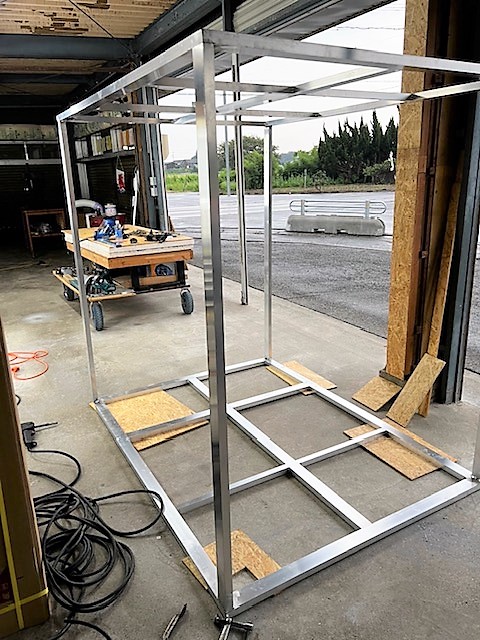 静岡県浜松市　(株)恵電様　フレンチトラックのシエルＢＯＸの製作状況です！