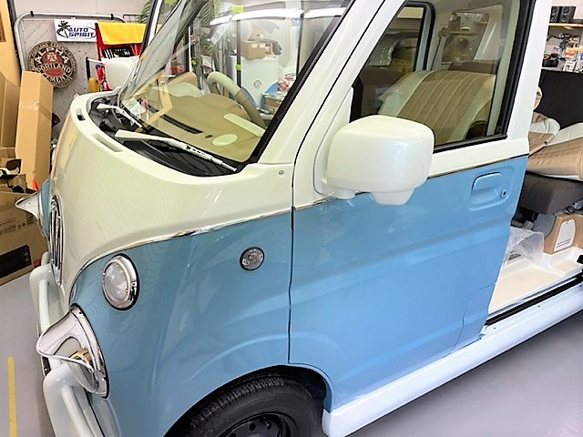 愛知県稲沢市　Ｎ・Ｋ様　アーリーのシートカバー関係の取付中です！