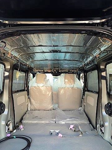 静岡県駿東郡　Ｕ・Ｋ様　軽キャンピングカーComfy-Ⅲの天井断熱処理に入りました！
