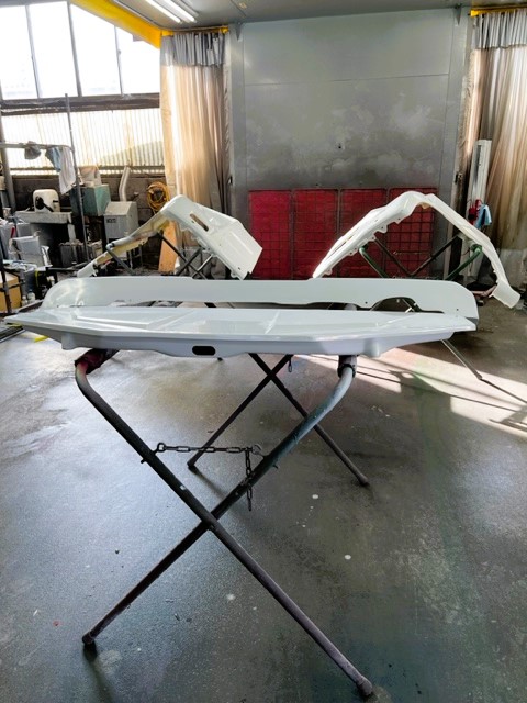 三重郡川越町　Ｍ・Ｍ様　（ＮーＶＡＮ）フレンチバンの下処理に入りました！