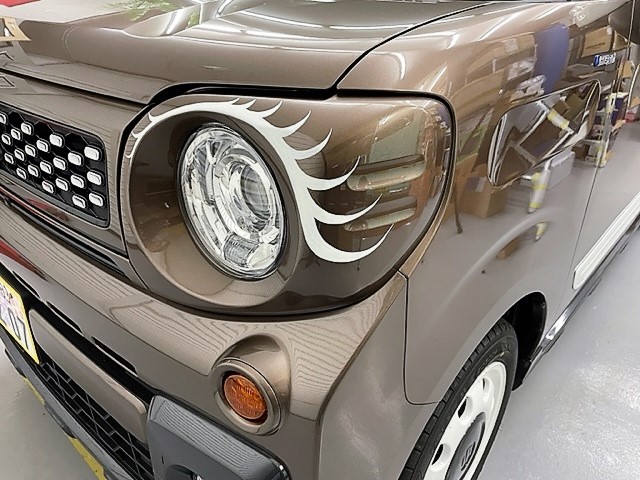 鈴鹿市　Ｙ・Ｔ様　スペーシアギアにピンストライプ施工が完了しました！