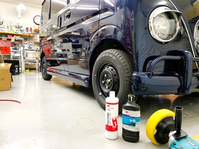 茨城県土浦市 K・S様 アーリーComfy-Ⅱの組付けが完了してミガキ作業中です!