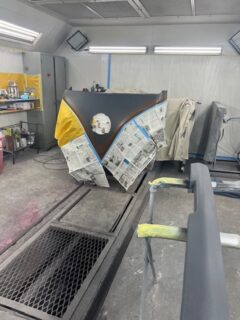 おひさま楽団　様　タイプ　アーリーのエアロパーツの下処理＆ペイント準備中です！