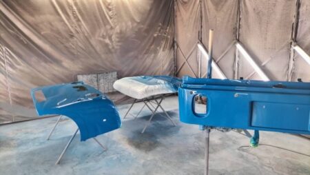 青森県弘前市　Ｋ・Ｍ様　ＰＬＡＴムルティ６６０のエアロパーツの2色目のペイントに入りました！