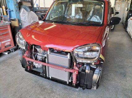 津市広明町　Ｍ・Ｙ様　アルトのＳエンブレムパテ埋め＆ペイントが完了しました！