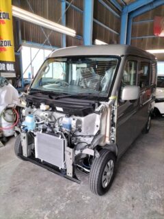 静岡県袋井市　Ａ・Ｎ様　ブギーライダー制作のエブリイバラシ作業中です！