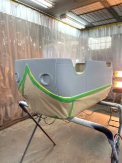 大阪府東大阪市　Ｎ・Ｙ様リトルワーゲンバスの2色目のペイントが完了しました！