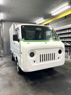 松阪市　PALADISE　BEER様　ウーキーライダーのエアロパーツの仮合わせ中です！